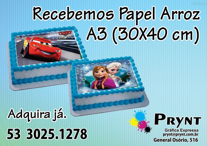 Carros Cars Disney Papel De Arroz Para Bolo Comestível