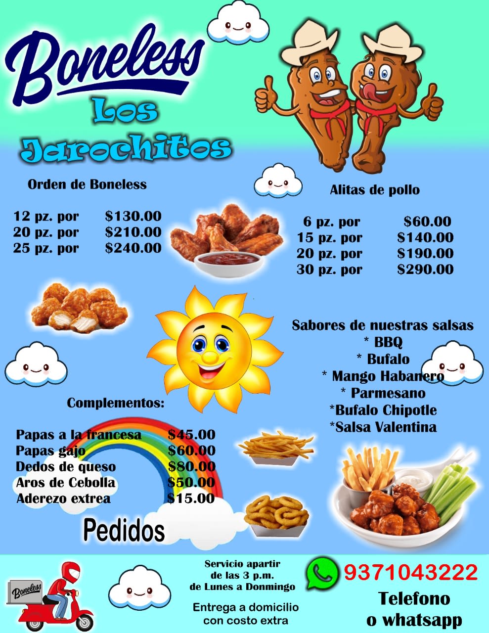 Alitas y Boneless Los Jarochitos | Heroica Cárdenas