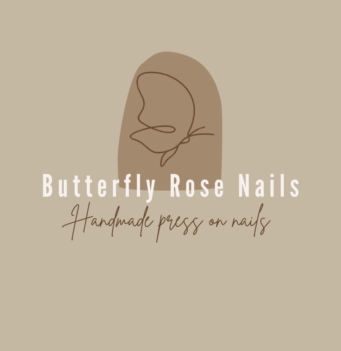 Butterfly Rose Nails