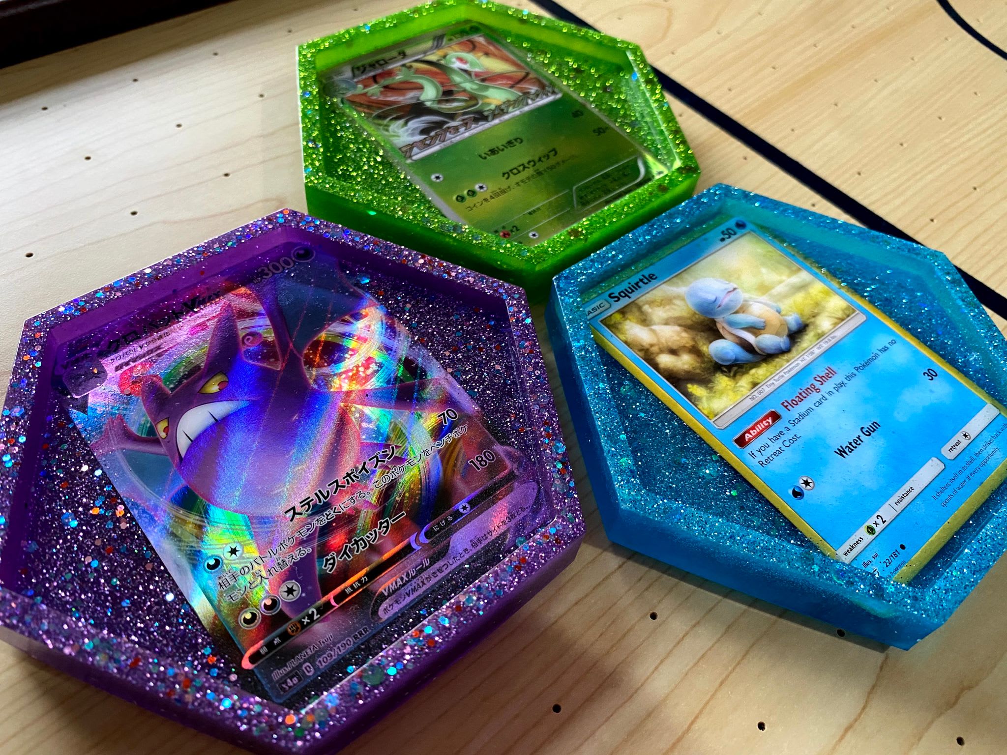 pokemon cards in resin Pokemon Card Coaster – Chapter 3 main image 1