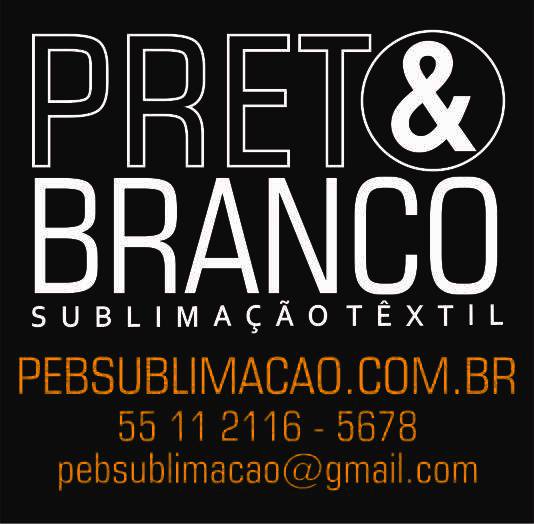 Preto e Branco Sublimação