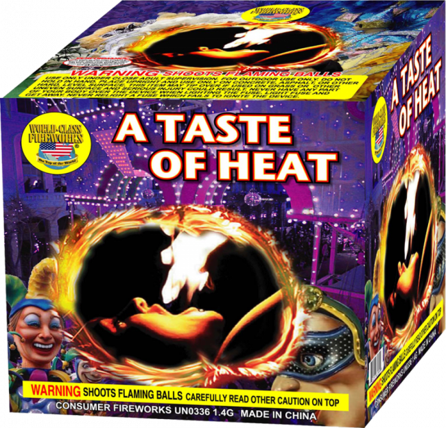 A Taste of Heat 500 Gram Las Vegas Fireworks Distributors Las Vegas