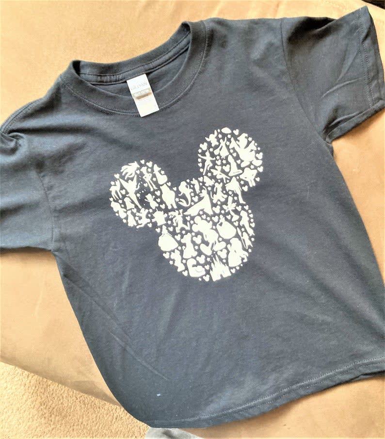 mickey silhouette shirt
