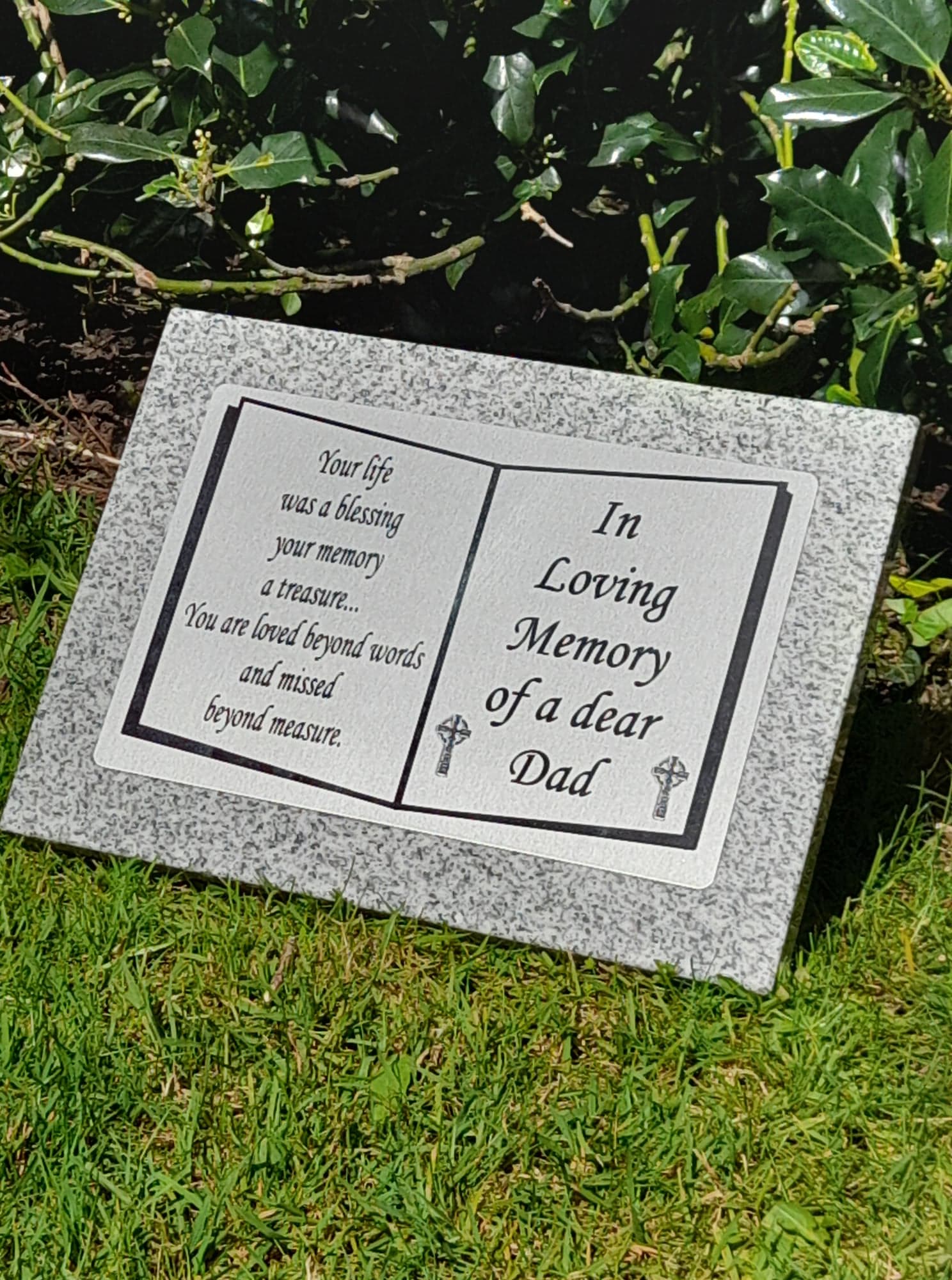 Memorial Marker Memorial Plaque Grave Marker Slanted Grave Stone A28