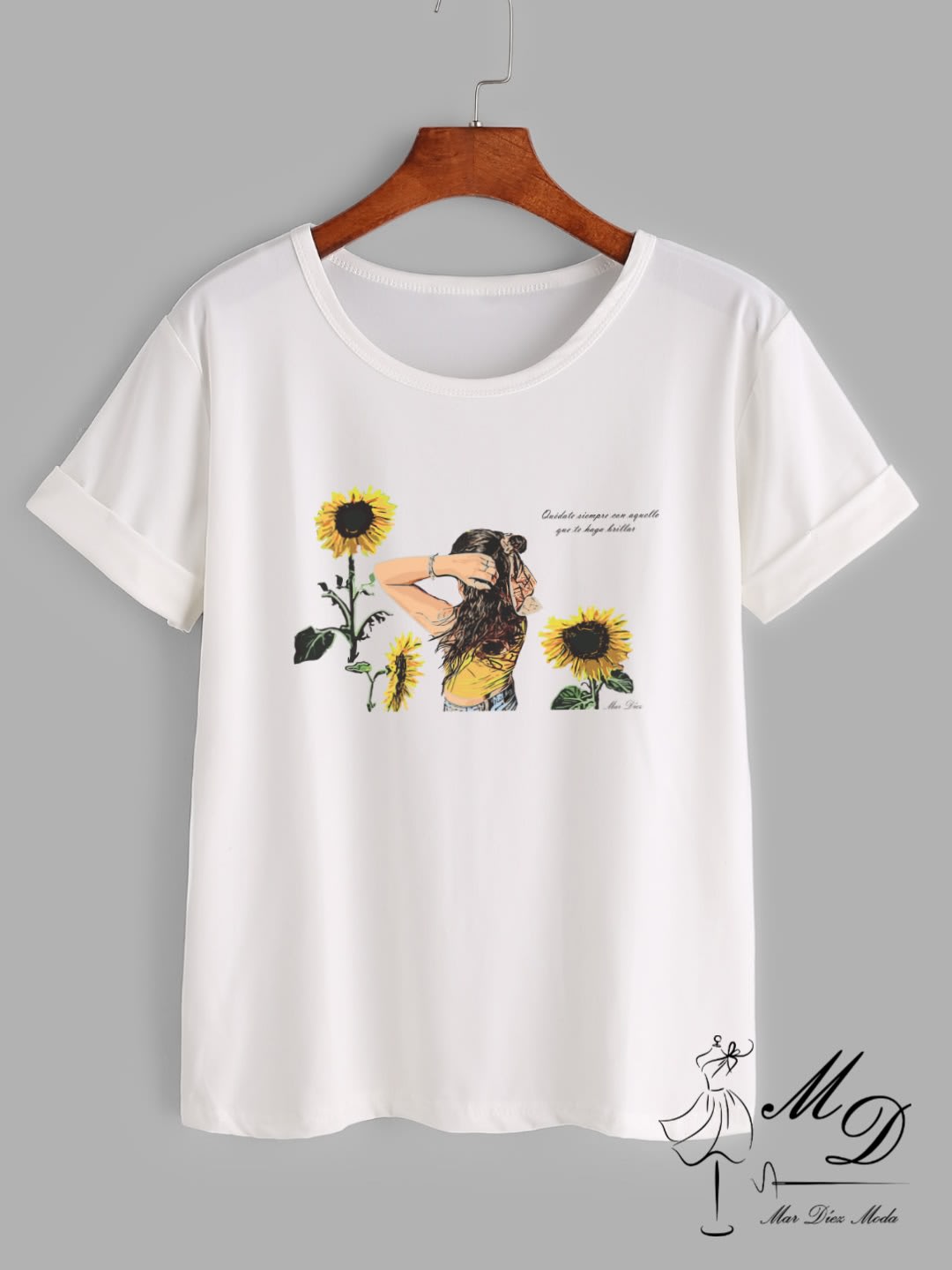 Camiseta girasoles discount