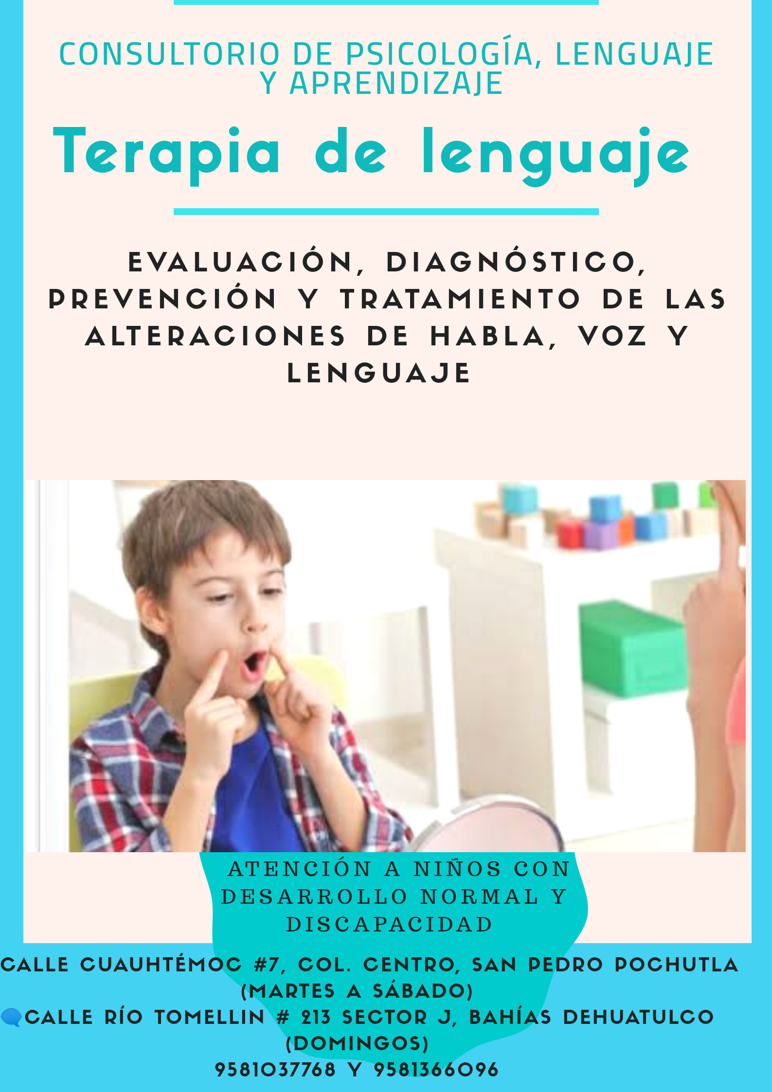 Terapia De Lenguaje Y Aprendizaje - Atención Psicológica - Consultorio ...