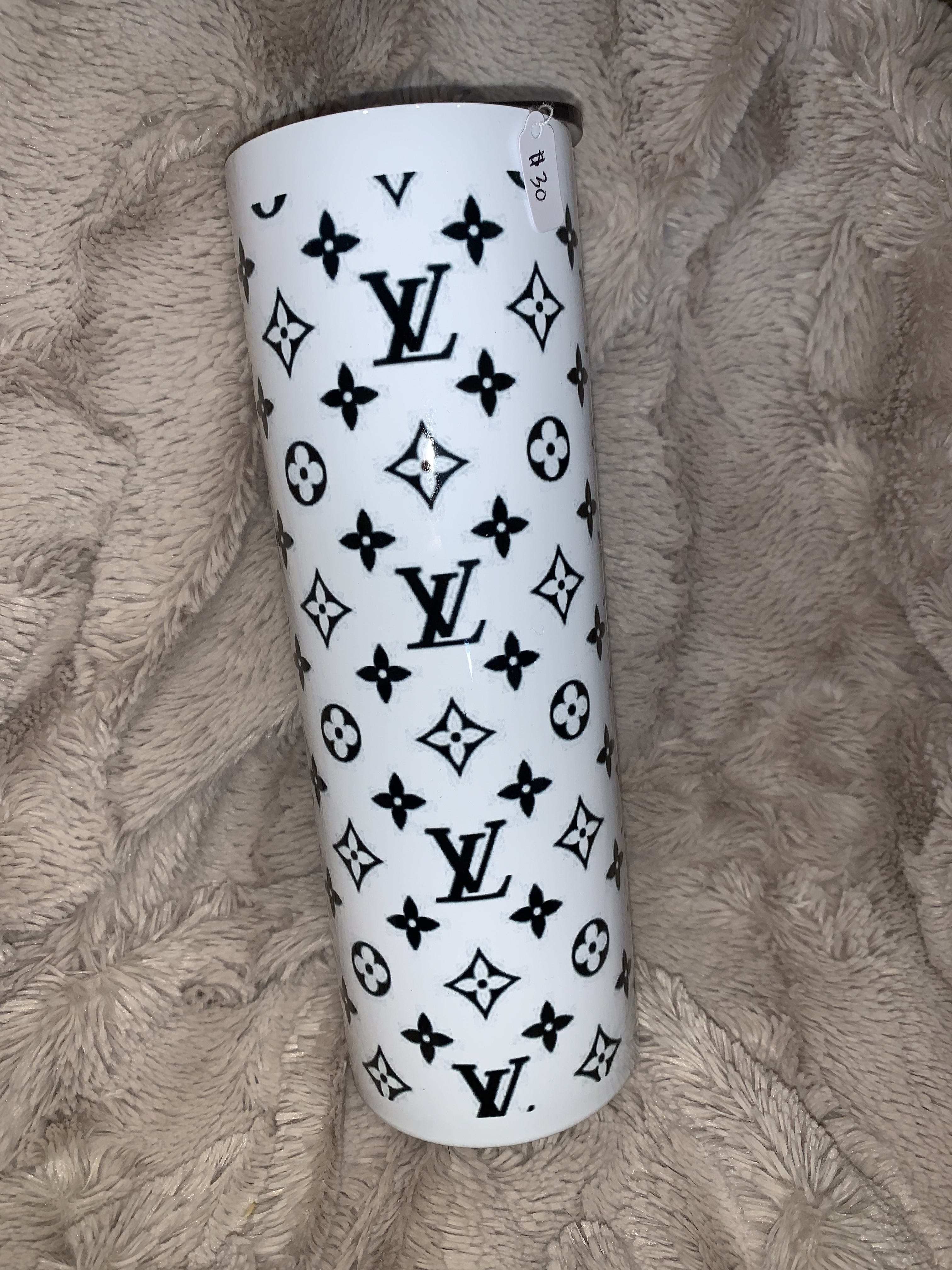 Blue quilted LV - Luxury inspired tumbler – Nspire Trendz