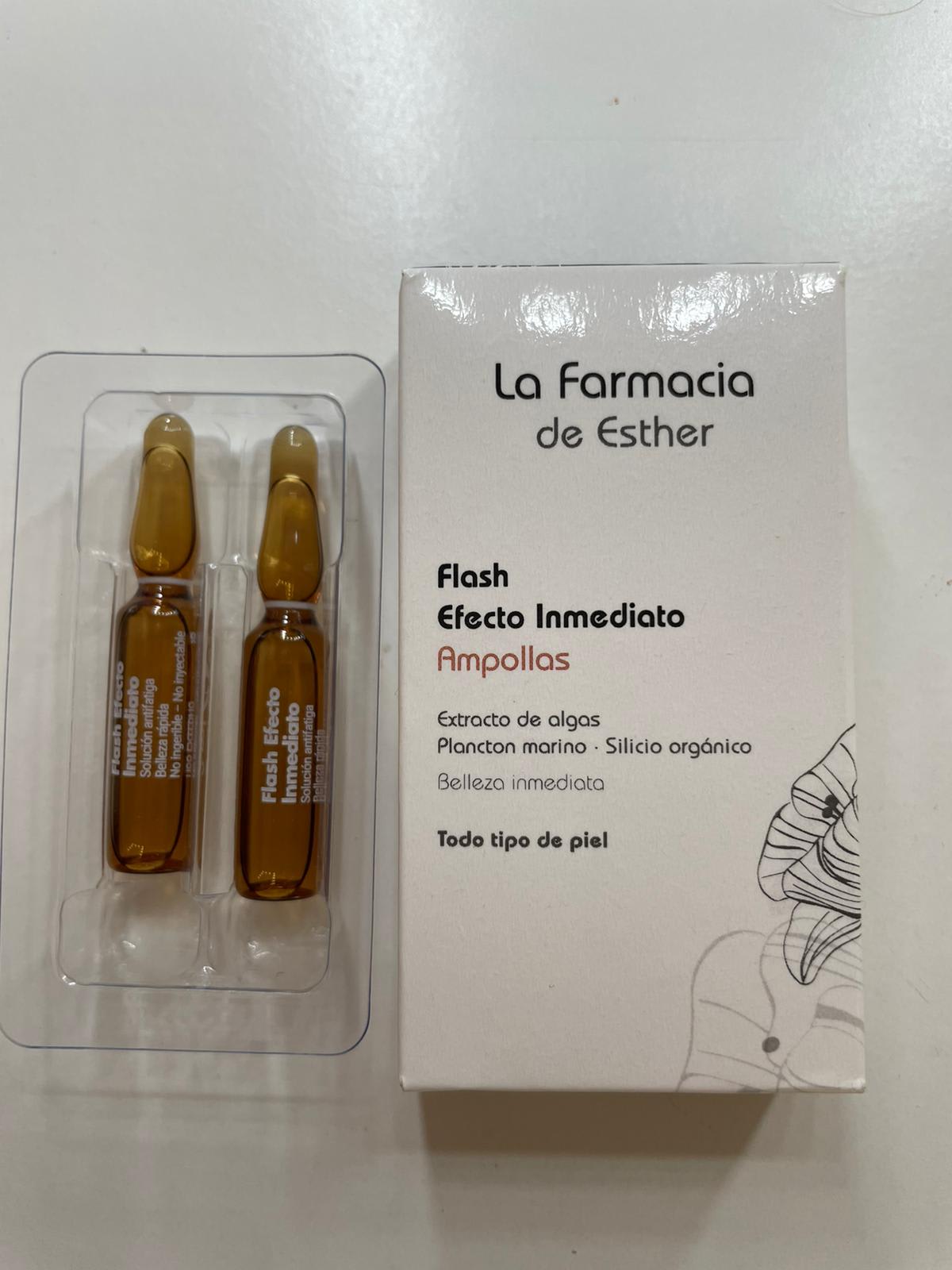 AMPOLLAS FLASH EFECTO INMEDIATO - LFDE CUIDADO FACIAL - La Farmacia De  Esther
