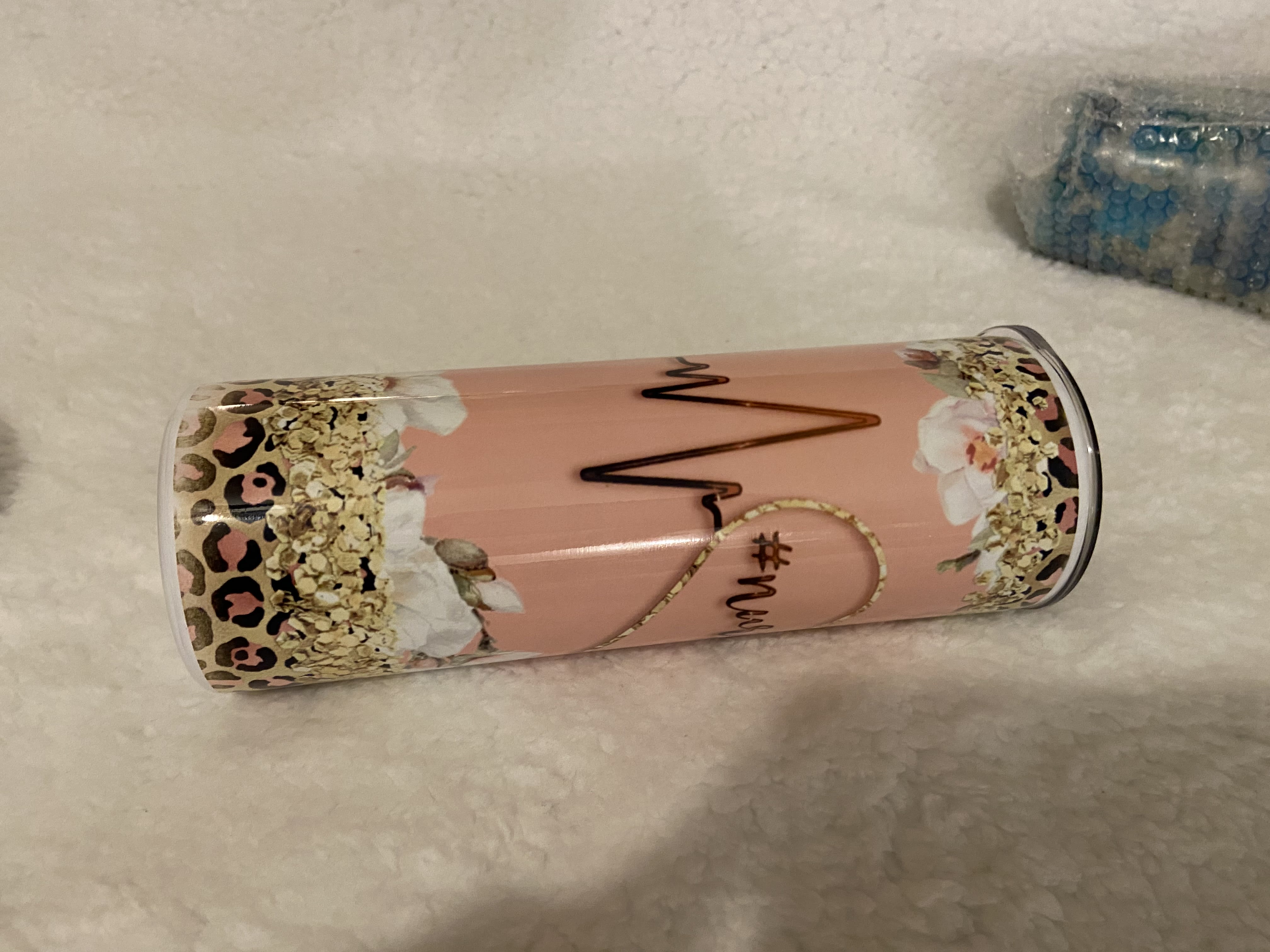 Rose Gold Geometric Pendleton Glitter Tumbler – Soulshine