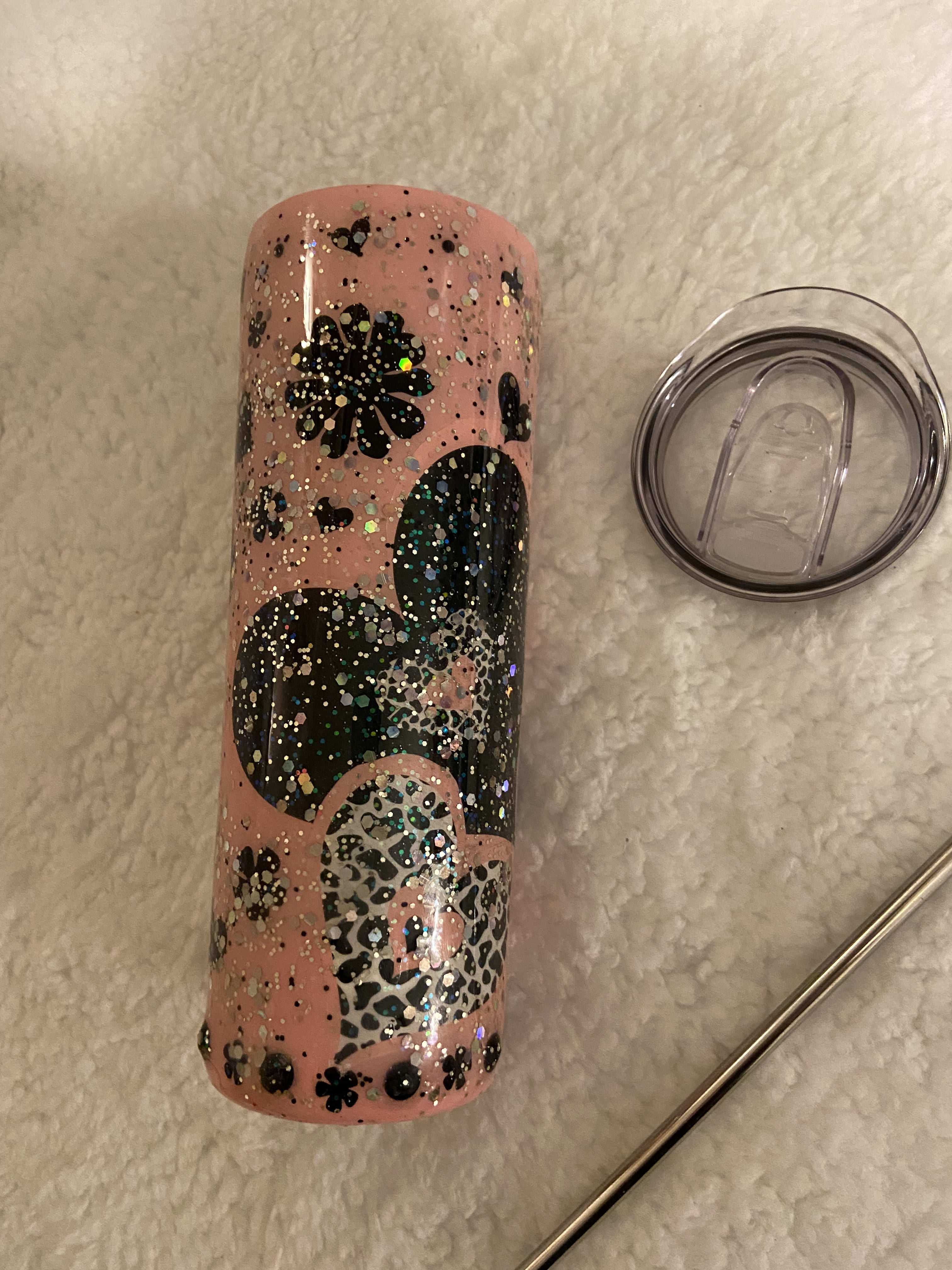 Rose Gold Geometric Pendleton Glitter Tumbler – Soulshine