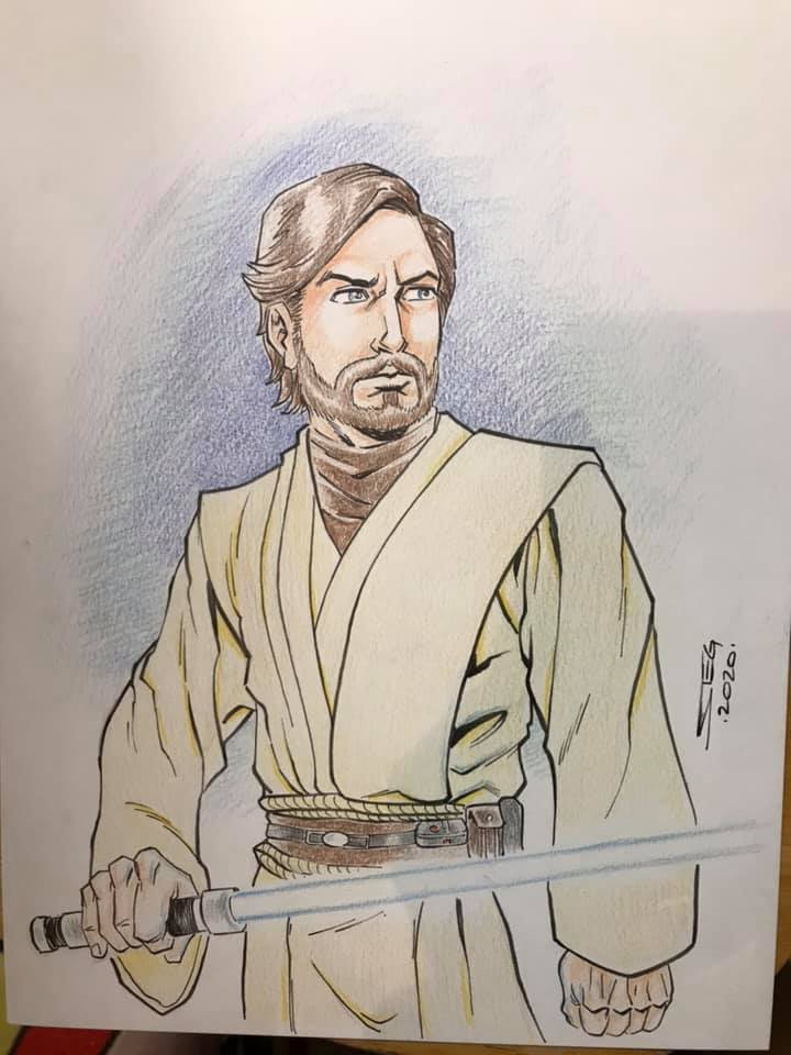 Obi-wan Kenobi Sketch - What's Available - Steg Art 