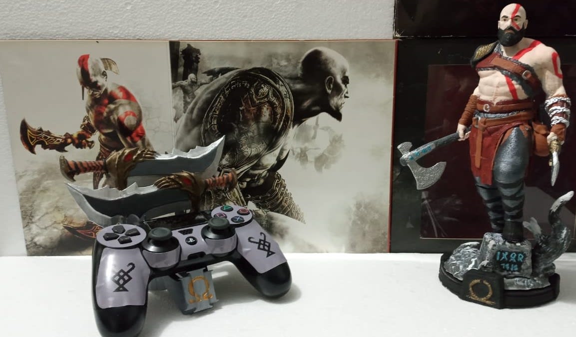 KIT God of War Ascension: Controle personalizado + Jogo