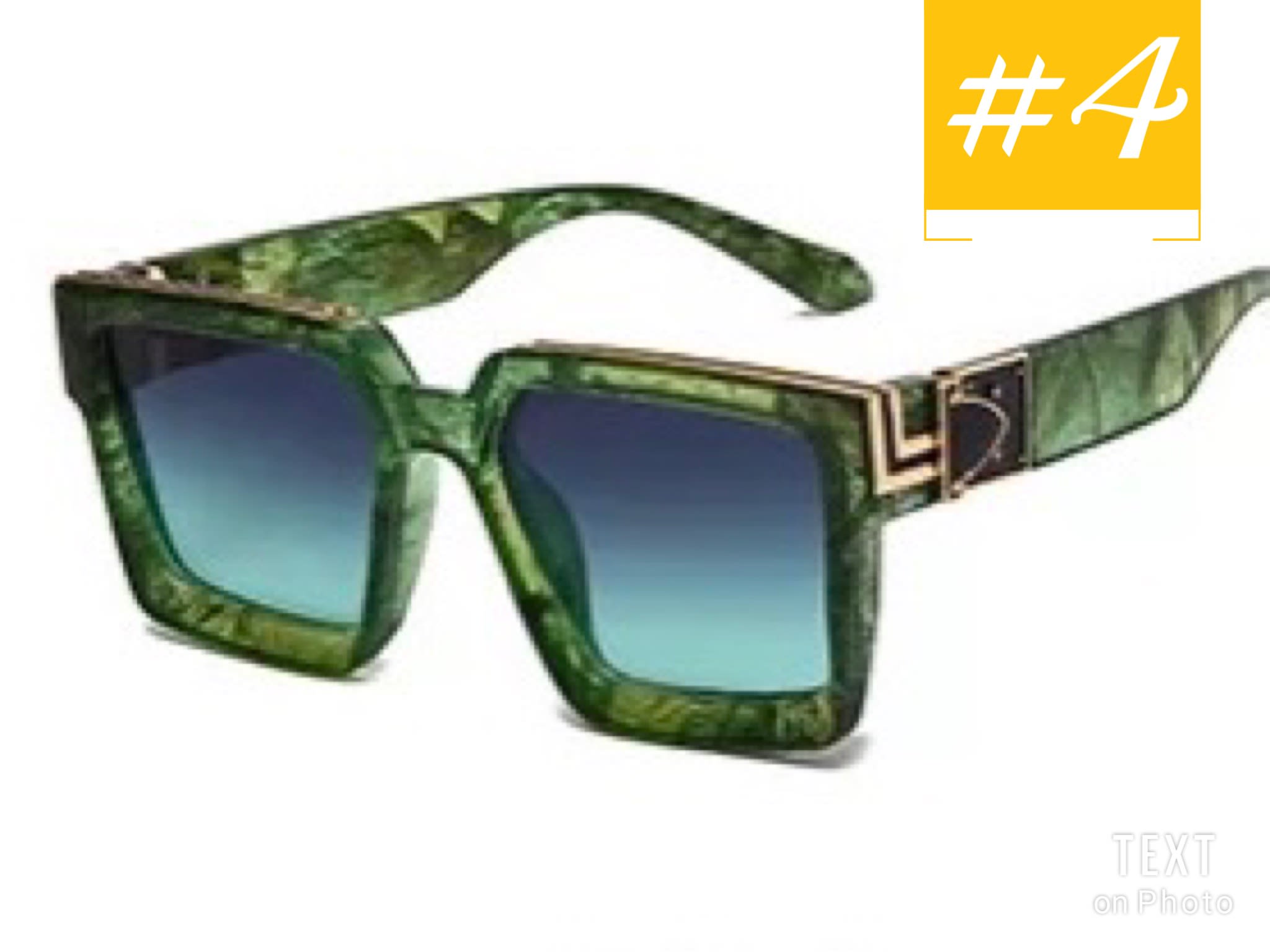 Green Sunglasses - Millionaire SunGlasses - My Millionaire Sunglasses