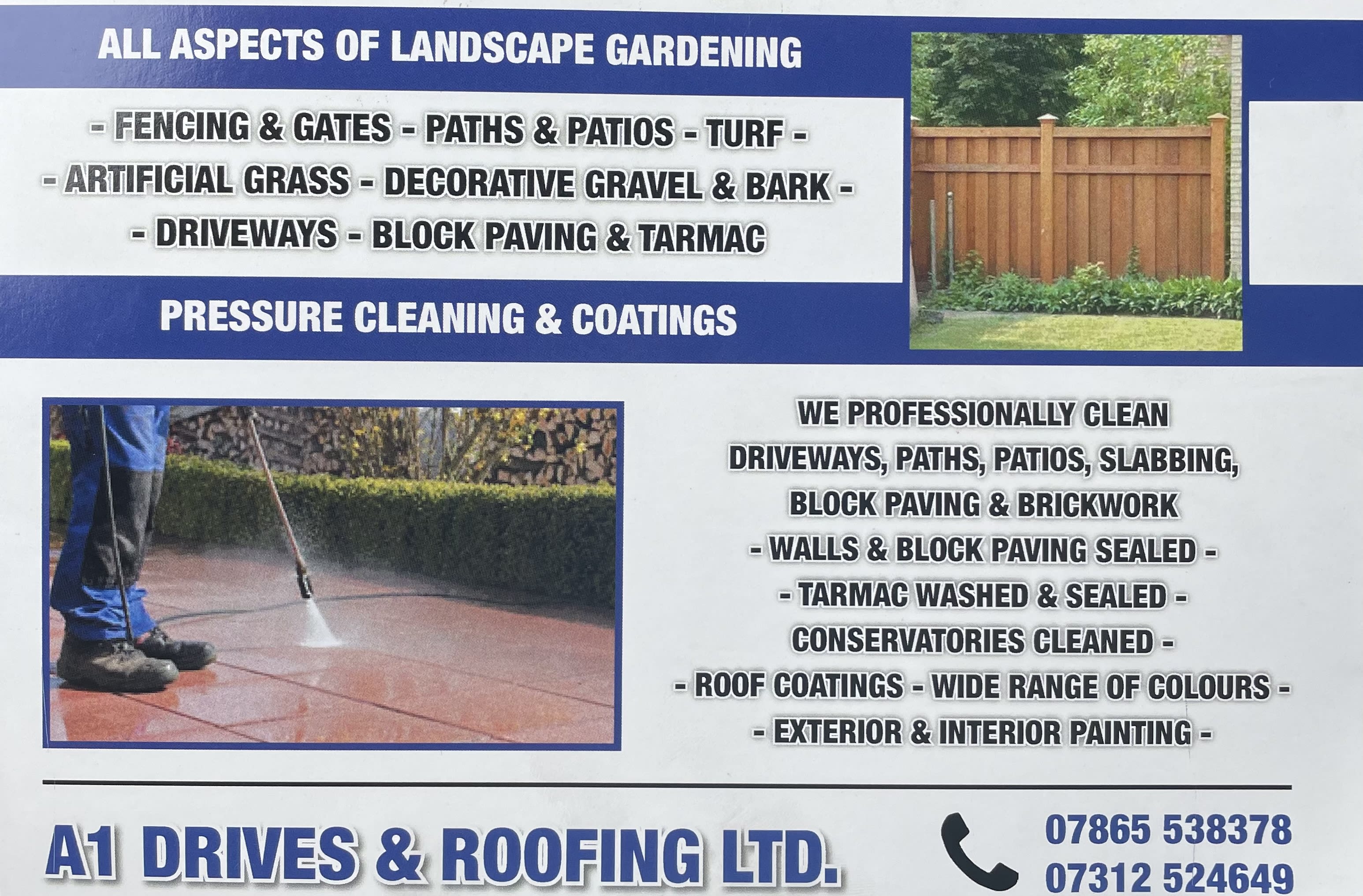A1 drives&roofing ltd oxford