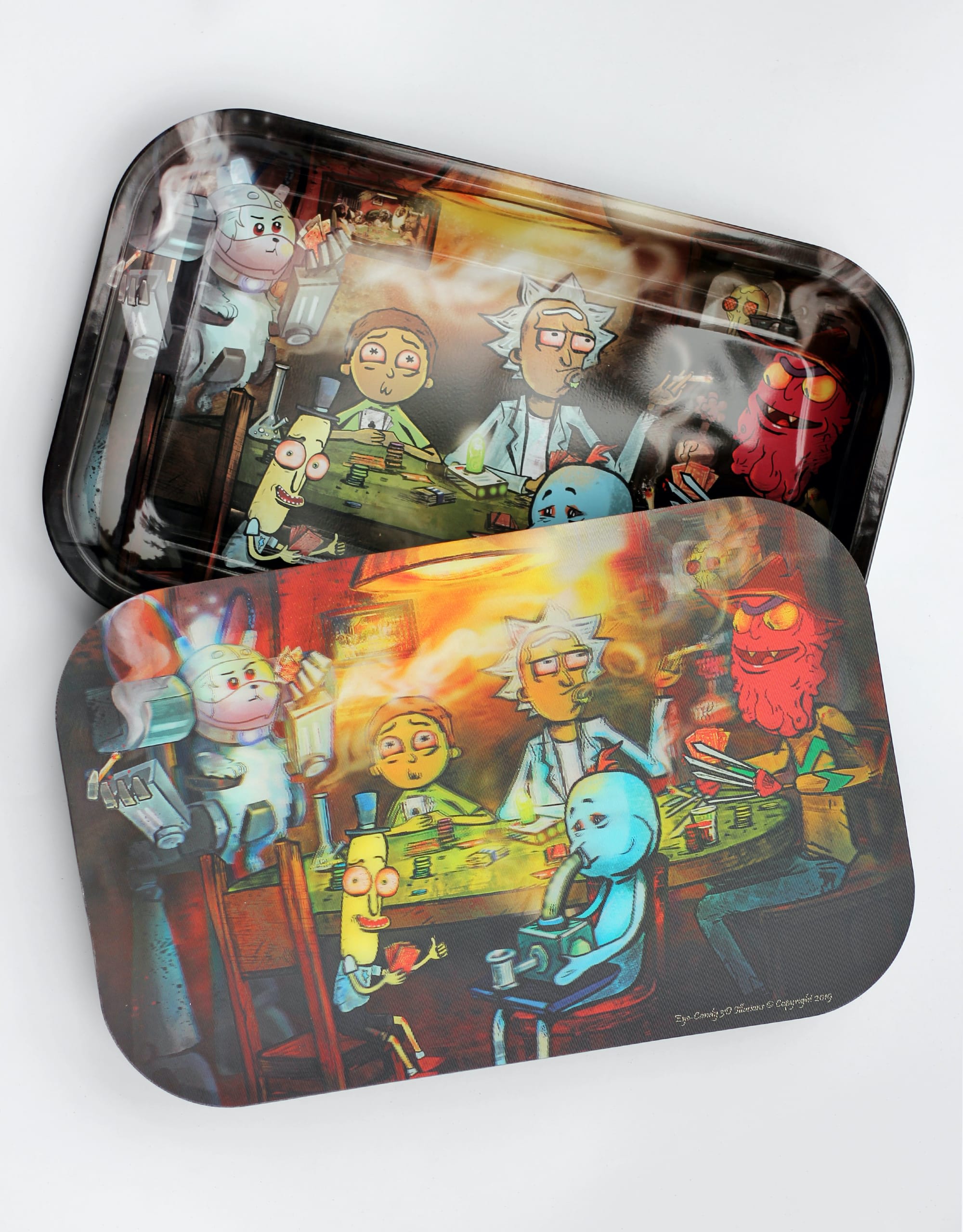 Rick & Morty Infinity Stones Metal Rolling Tray — Rolling Buddy