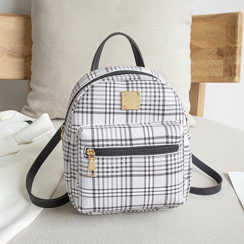 CUTE CHECKERED DESIGNED BACKPACK - Merchandise - Tachi's Closet