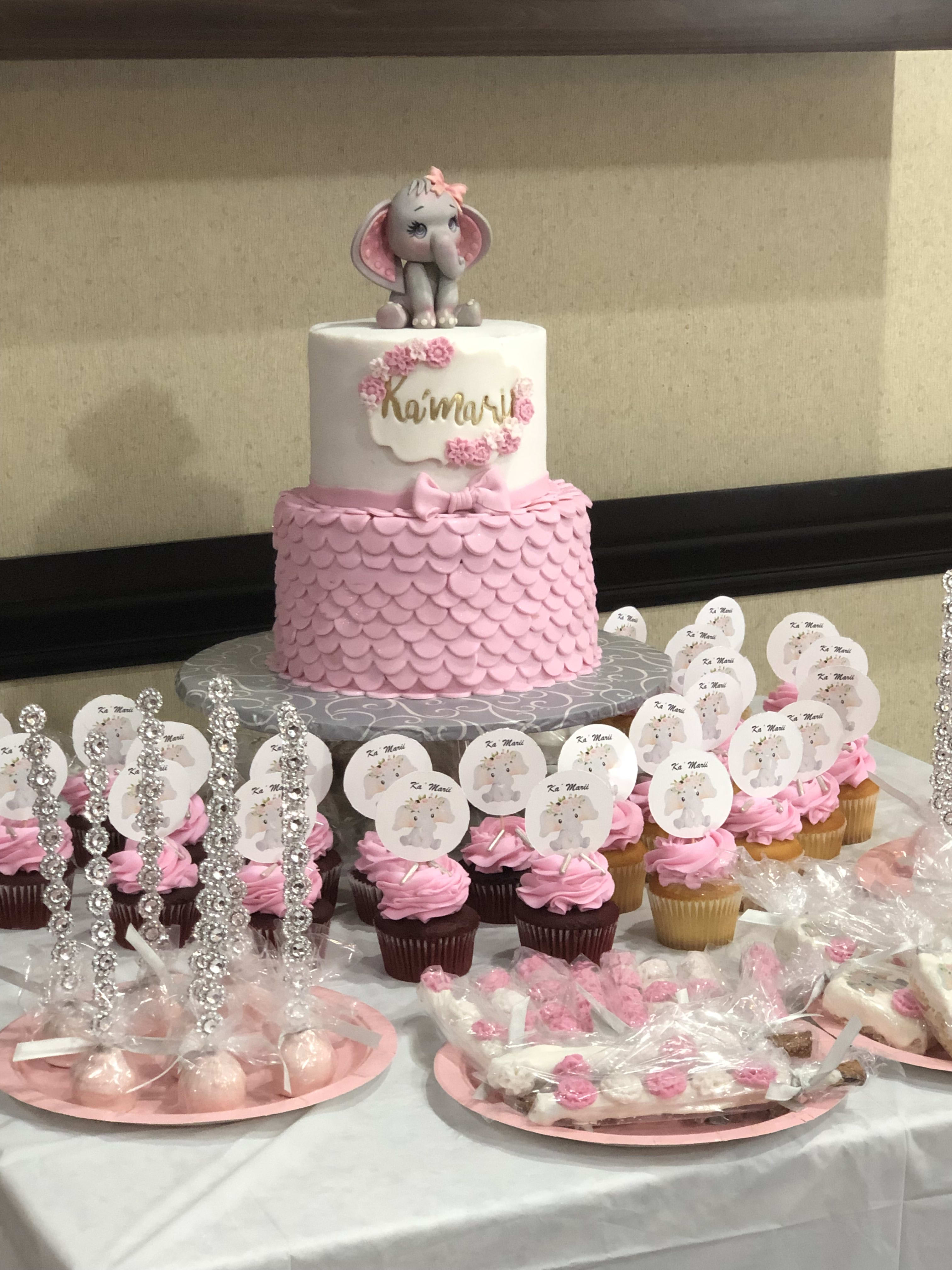 Cadeau baby shower duo bodies cupcakes fuchsia - Babys Cakes e-Boutique