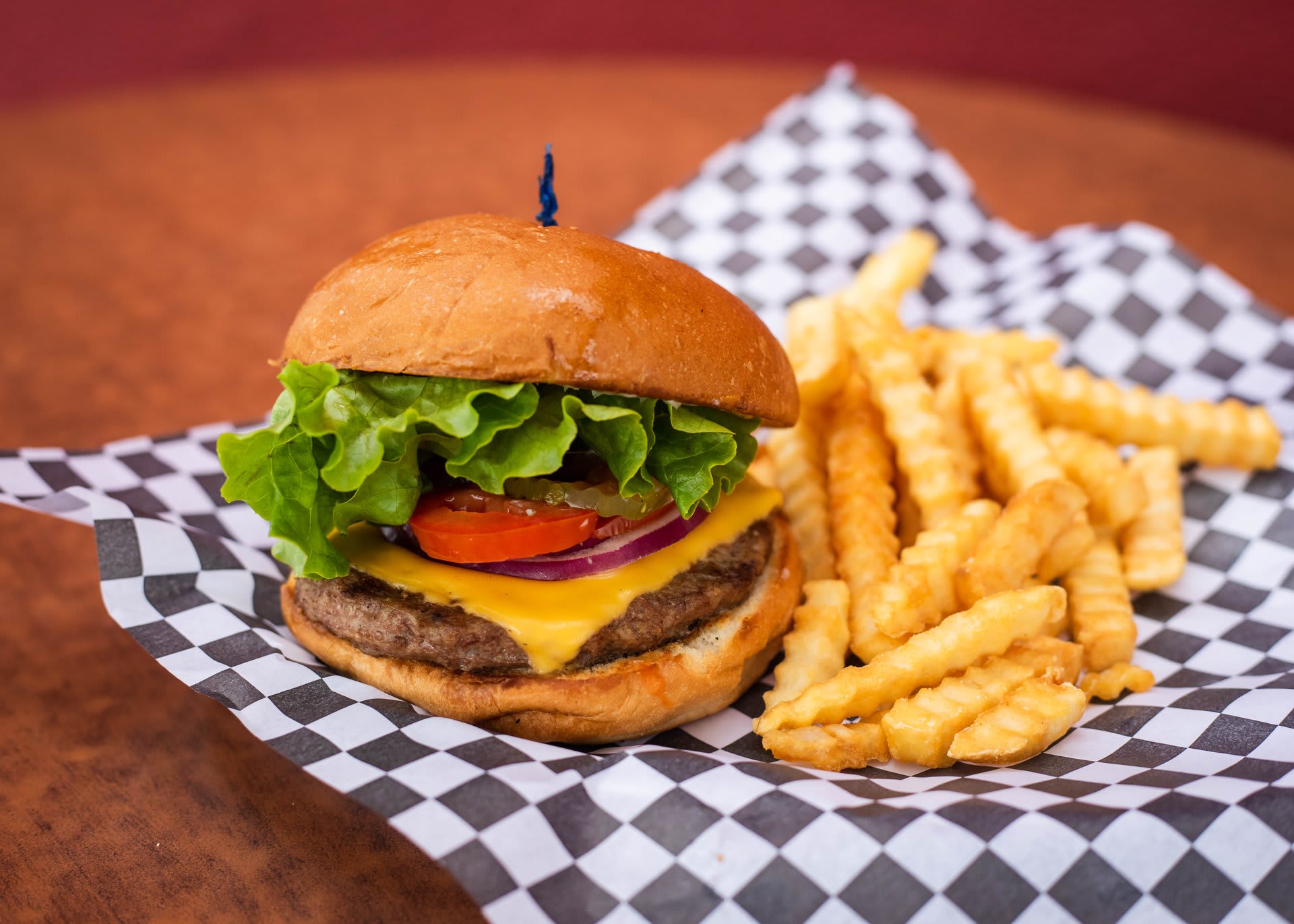 Angus Beef Burger Basket - Baskets (comes w/ a side of fries ...