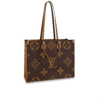 Louis Vuitton Onthego Monogram Giant Reverse MM Brown in Coated Canvas with  Gold-tone - US