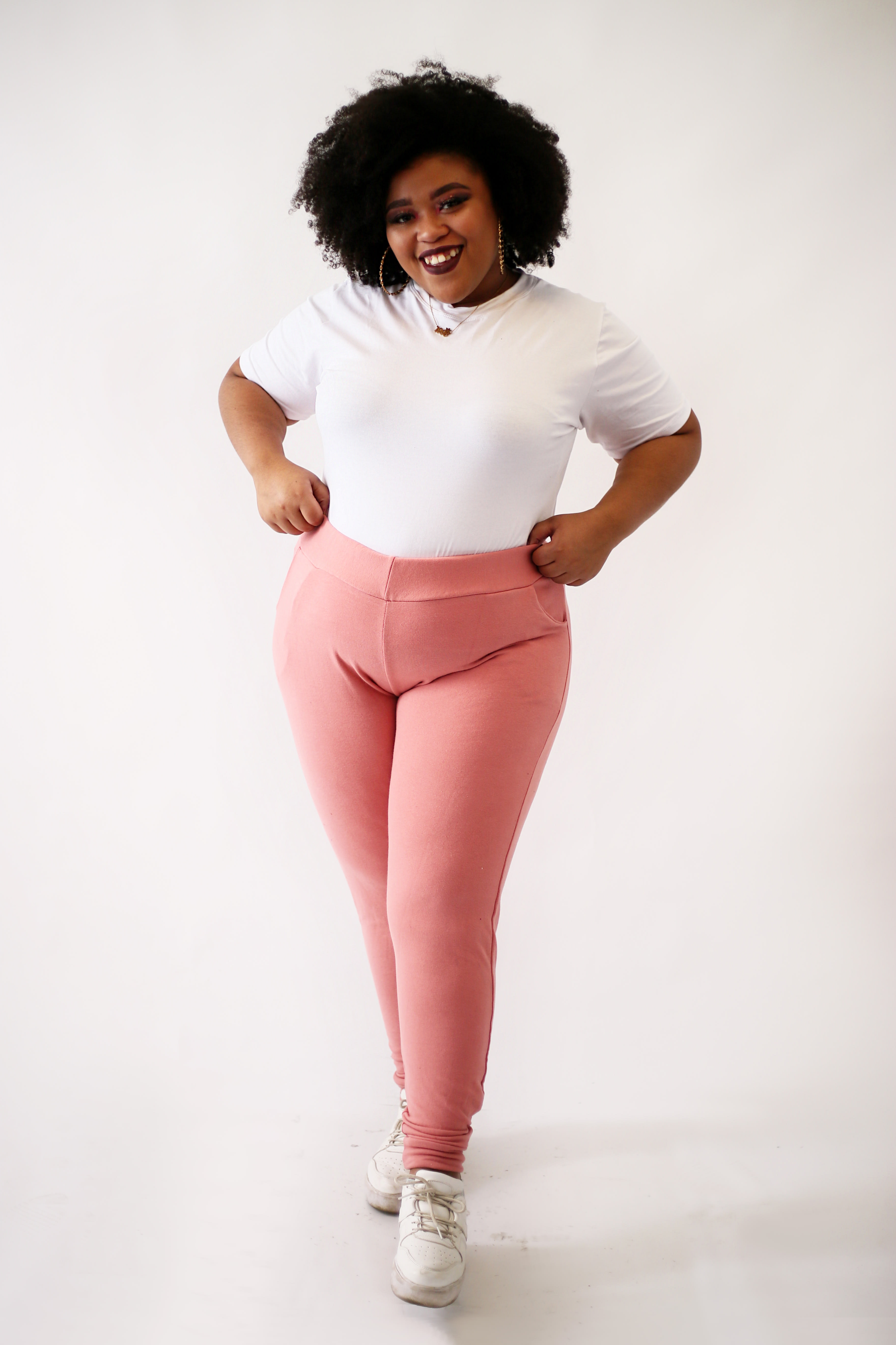 Jogger para mujer rosa palo - Kaypi