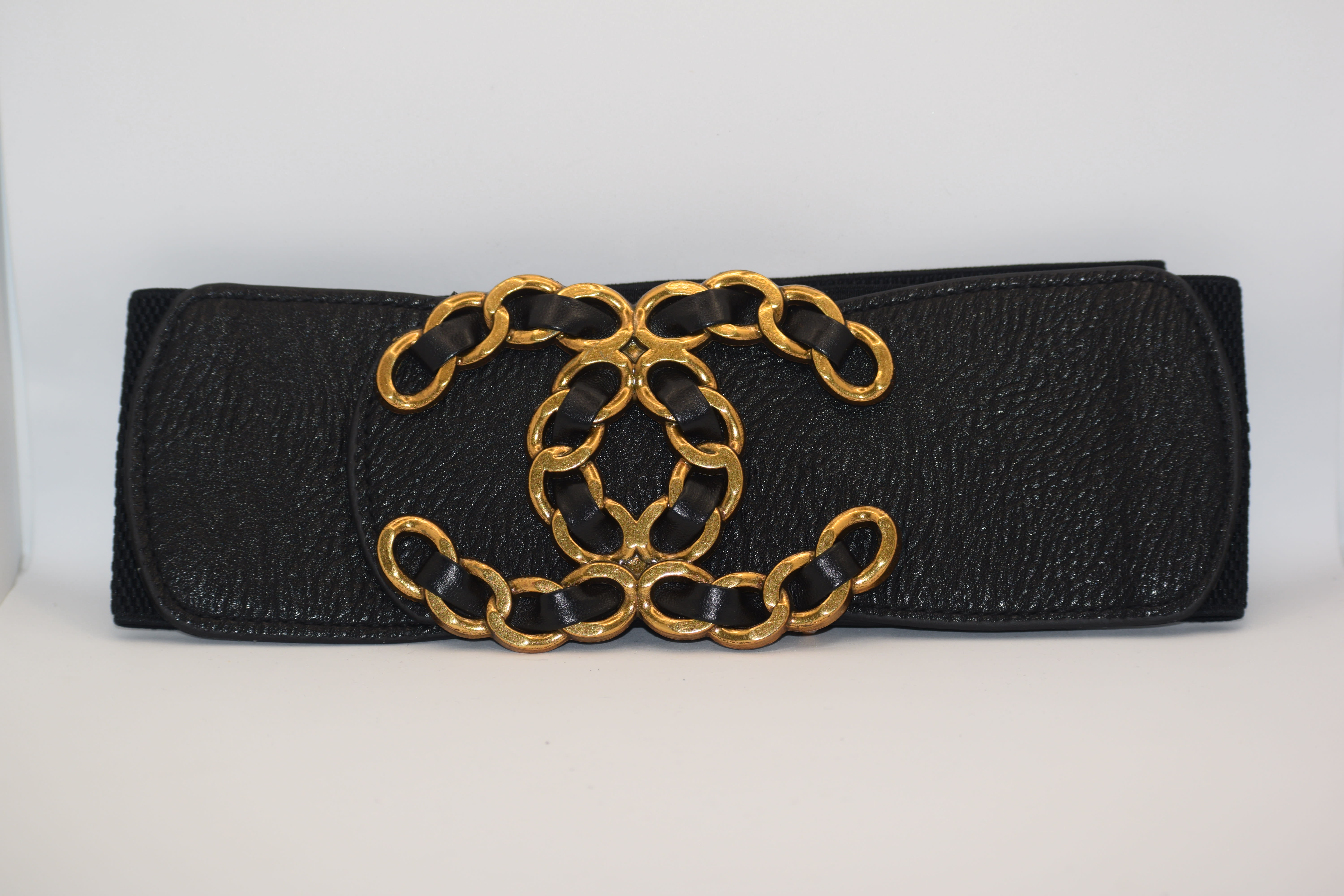 leather stretch belt