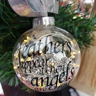 light up personalized christmas ornaments