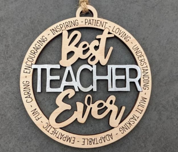 BEST TEACHER EVER - HOLIDAY GIFTS & ORNAMENTS - Aces Deals ...