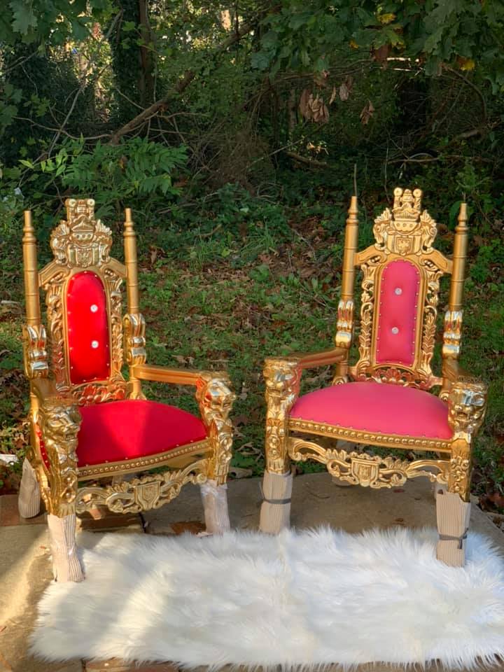 King and Queen Thrones and Loveseats — Hamburger's Party Rentals