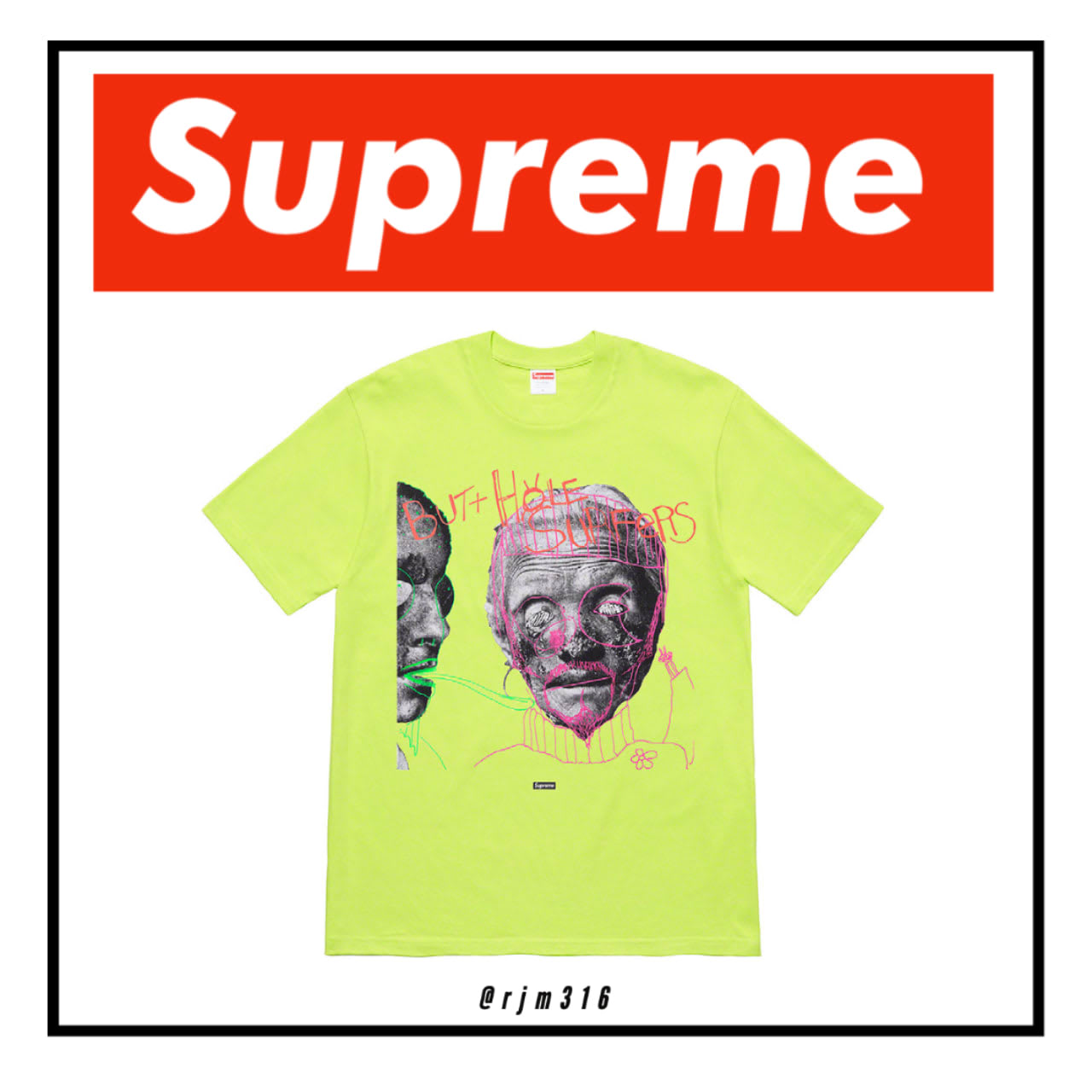 Supreme X Butthole Surfers Psychic S/S Tee