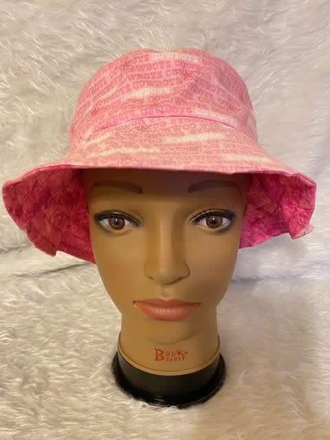 Dallas Cowboys Reversible Bucket Hat (Pink) - BUCKET HATS - Tierra J  Designs - Sewing & Seamstress