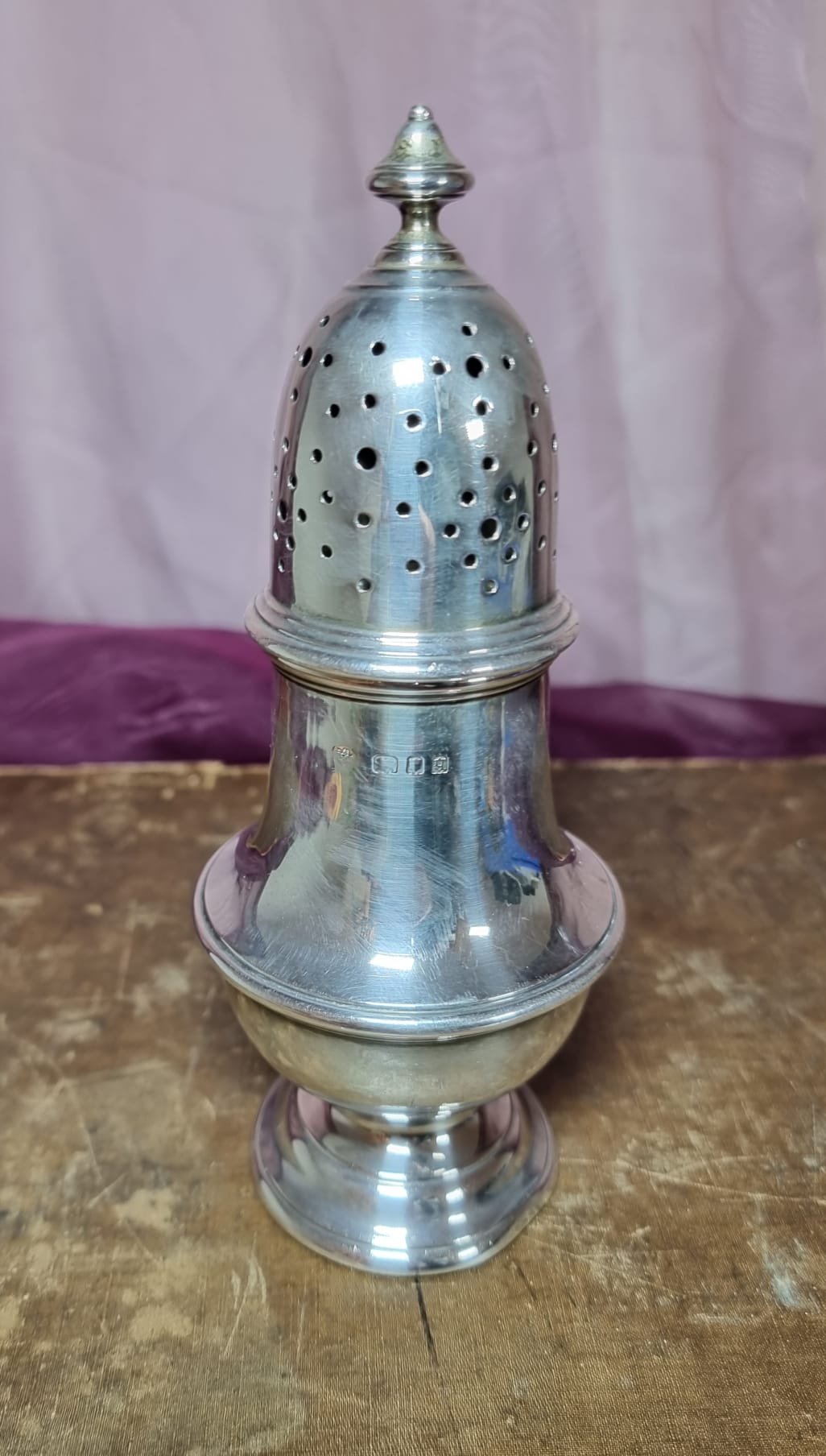 Large Hallmarked Silver Sifter CLICK SILVERWARE Click Antiques