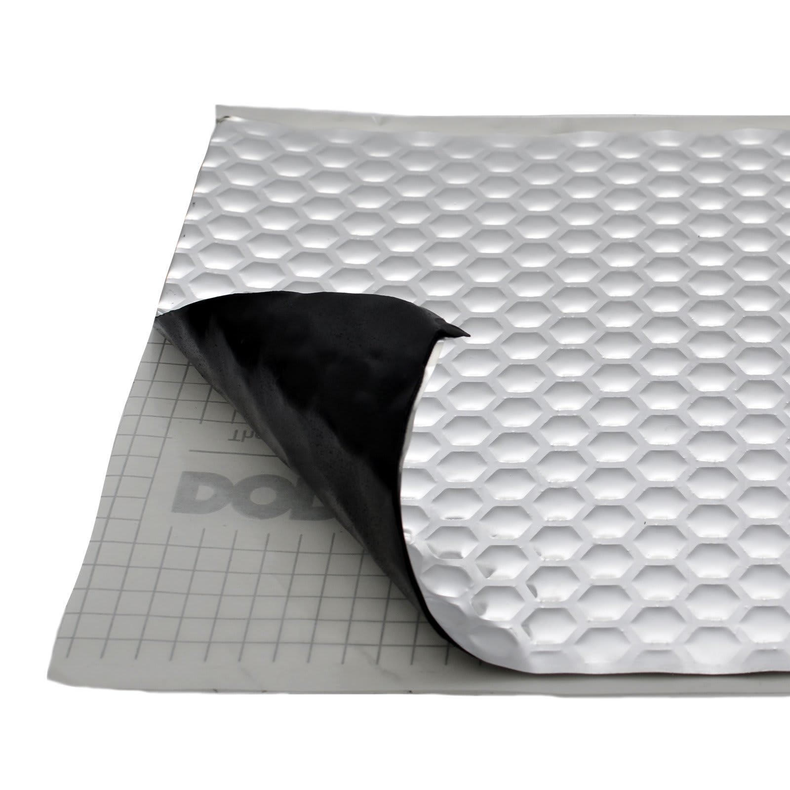 thumbnail image 2 of Car Heat Sound Deadening Insulation Mat, - 197 Mil 10.6 Sqft Automobile Sound Deadening & Heat Insulation Material For Auto Hood Engine Roof Door And Trunk, Aluminum Foil Finish 2 of 12