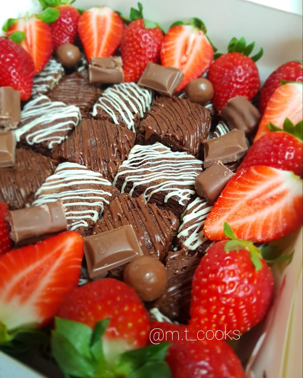 Luxury Brownie Desserts Food Packages M.T Cooks Caterer Birmingham
