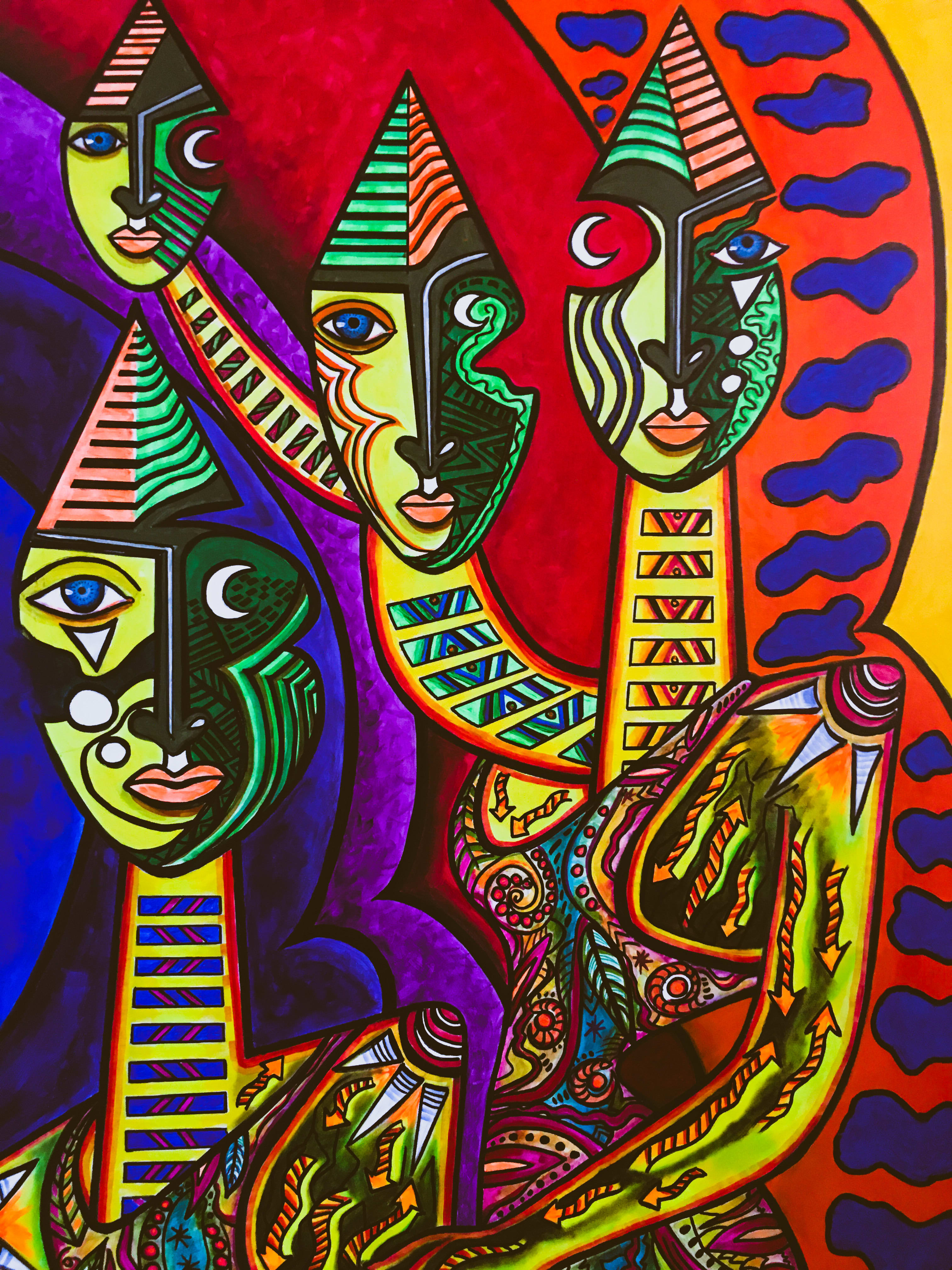 Picasso Like Original Art by Joe Luna