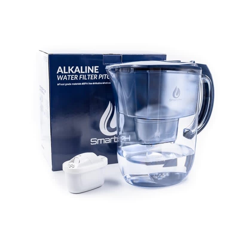 BPA Free, 3.8L SmartPH Alkaline Water Purifier Filter Jug Midnight Blue 