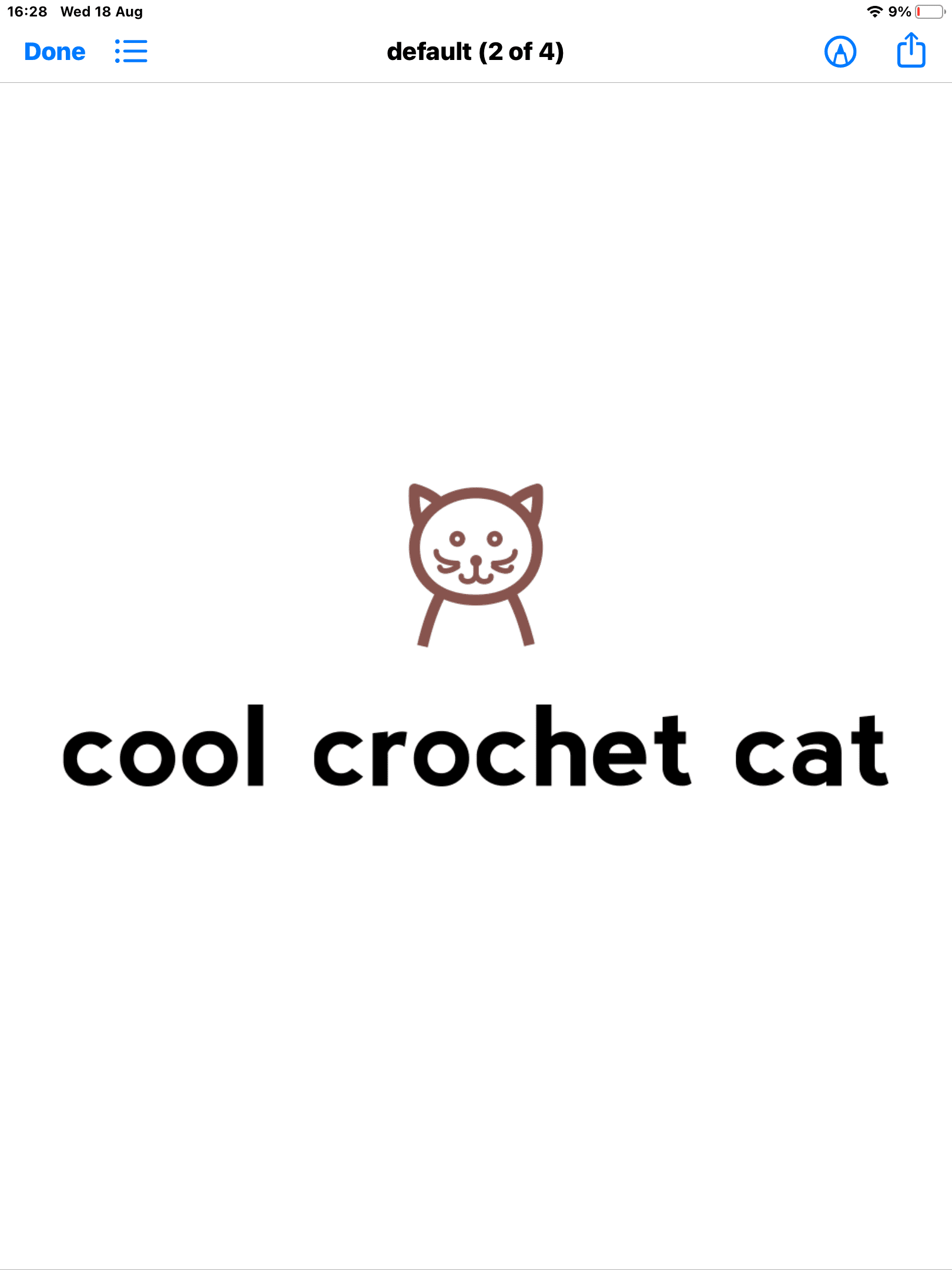 Cool Crochet Cat