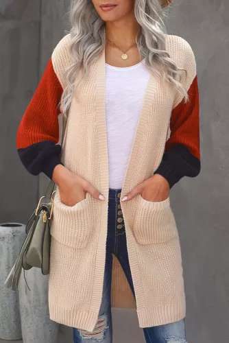 lantern sleeve cardigan