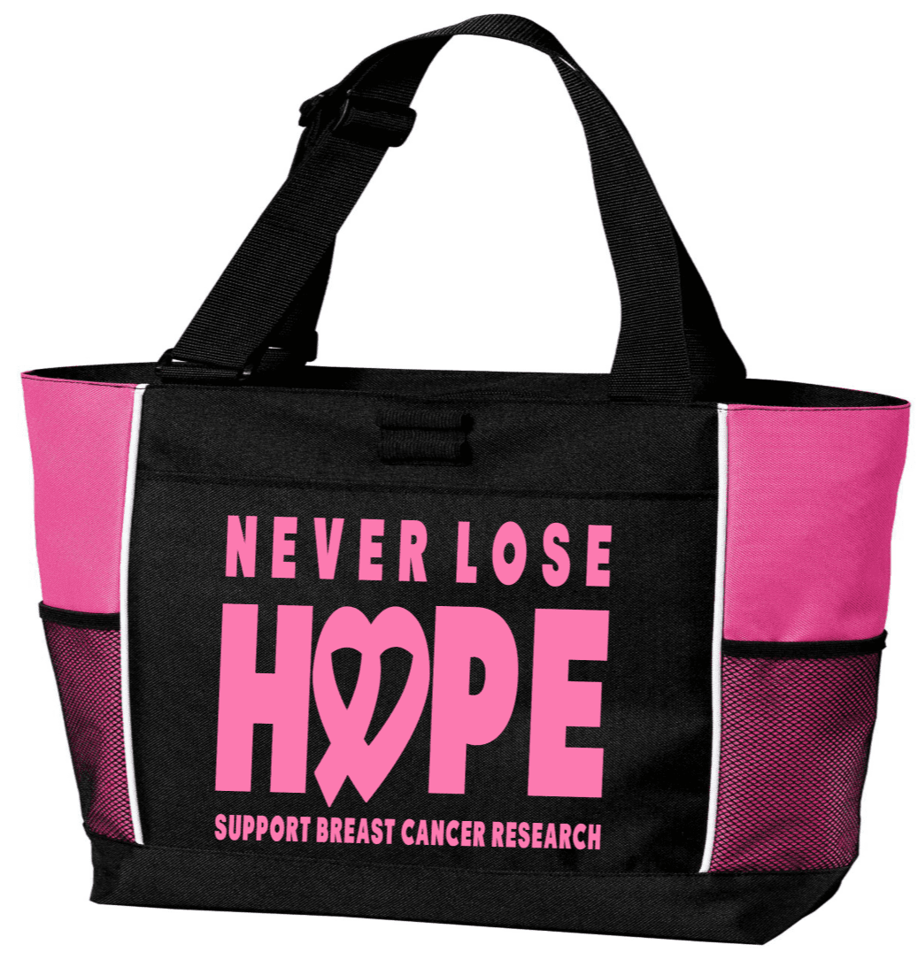 Hope Faith Love Heavyweight Canvas Tote Bag, Cancer Gift
