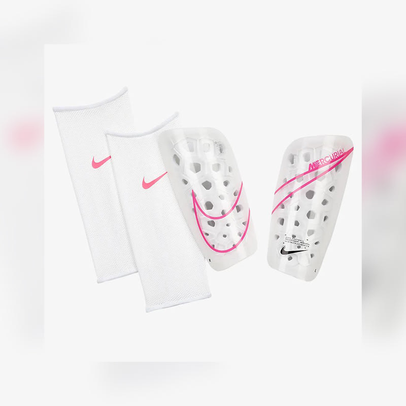 Nike Mercurial Shin Pads White Equipment Soccer Store Sportswear Store in Oklahoma City, OK