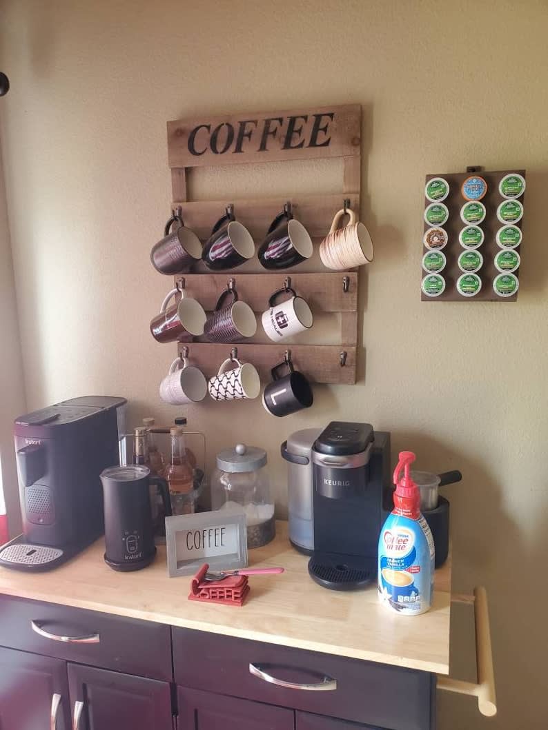 K cup cheap wall holder