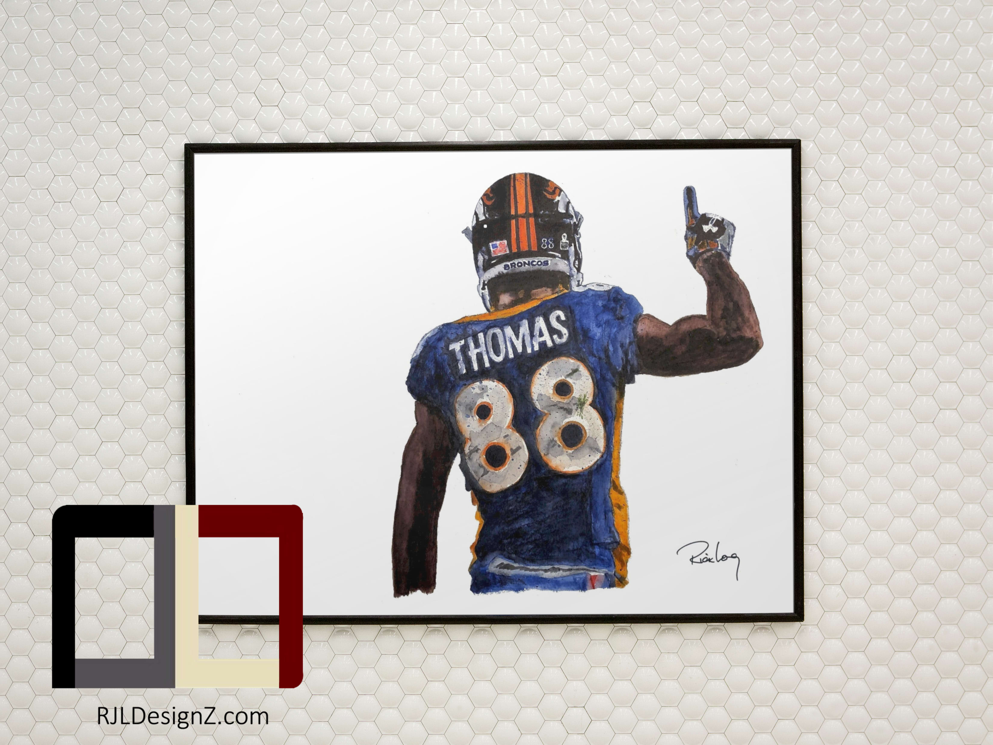 King Demaryius Thomas Wallpaper 2  Demaryius thomas, Nfl football art, Denver  broncos football