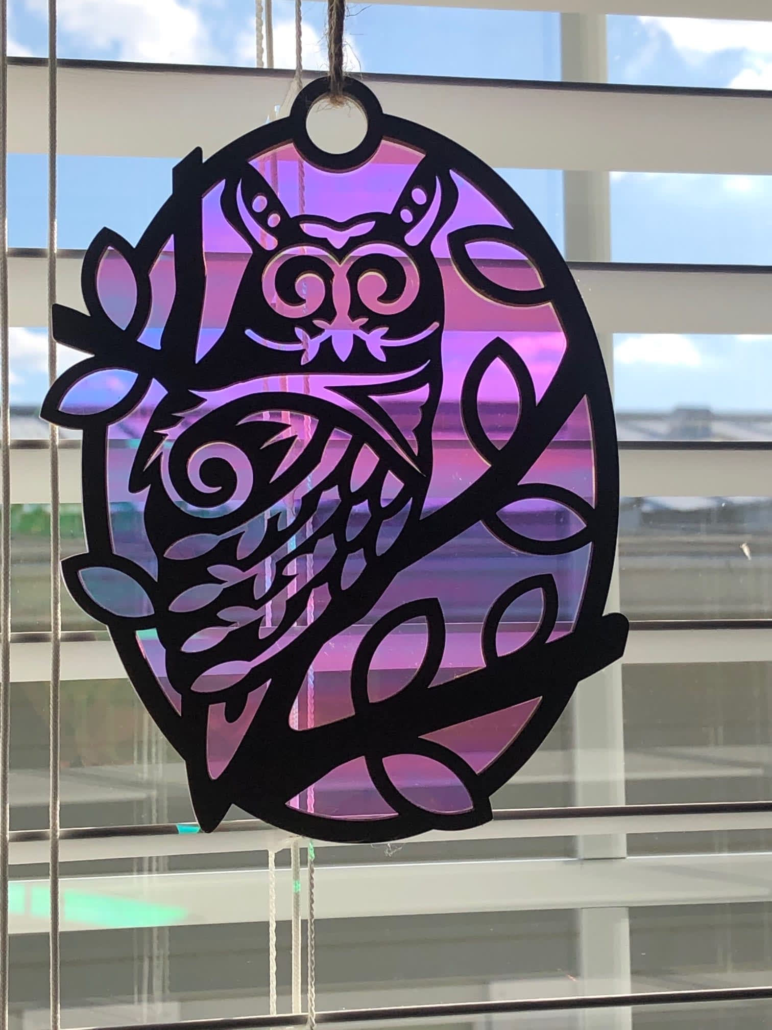 Owl Suncatcher Suncatchers Laser by Nick Laser Designed Products