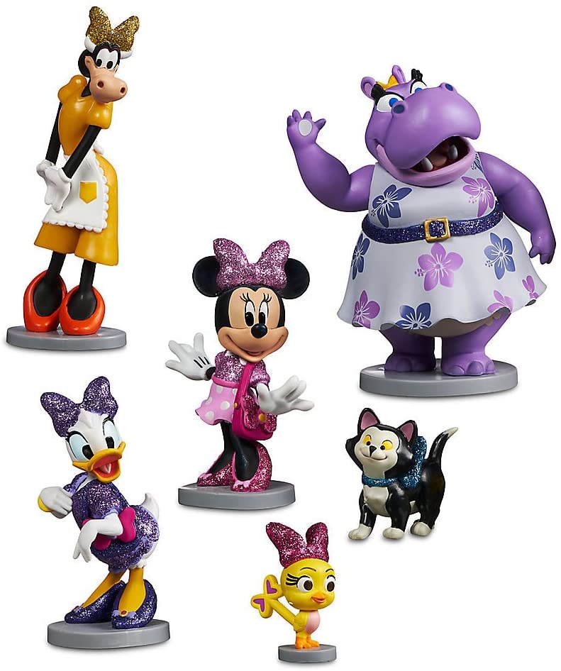 Disney Junior Minnie Mouse 3-Pack Bath Toys, Figures Include Minnie Mouse, Daisy Duck, and Figaro