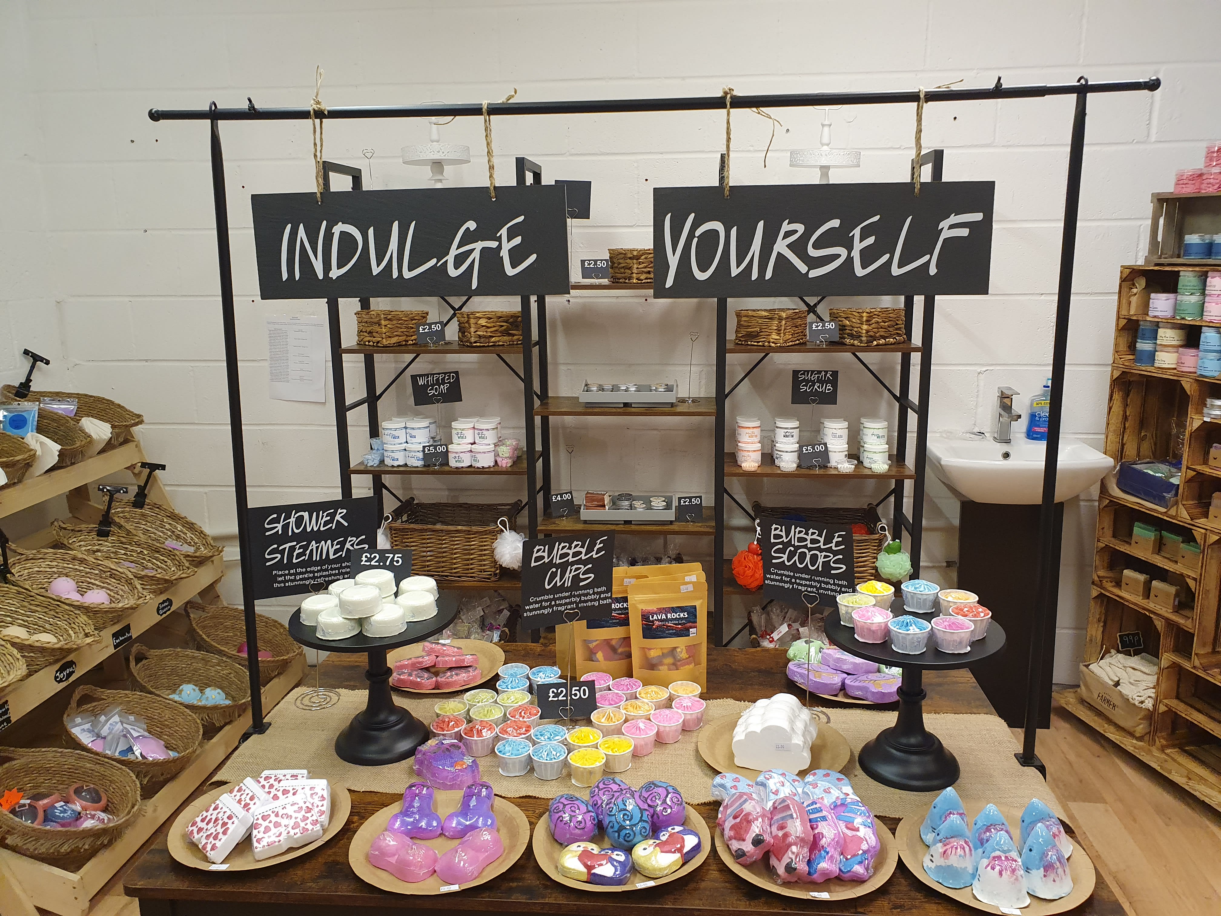 bath bomb display ideas