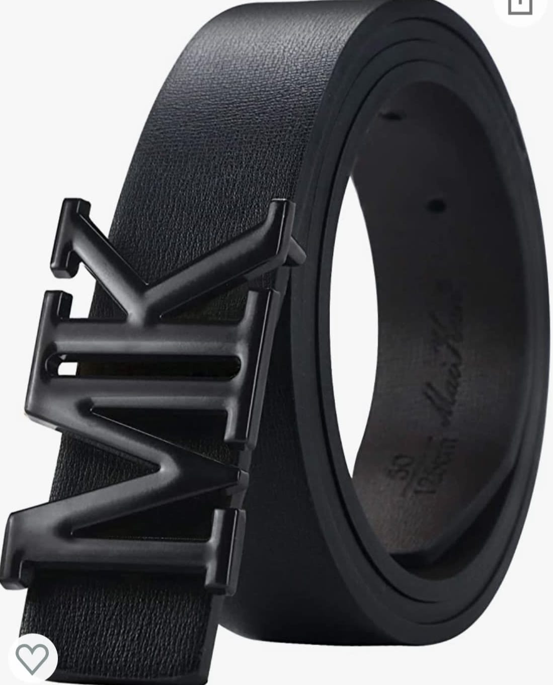 MK Black Men's Belt - Belts Men and 