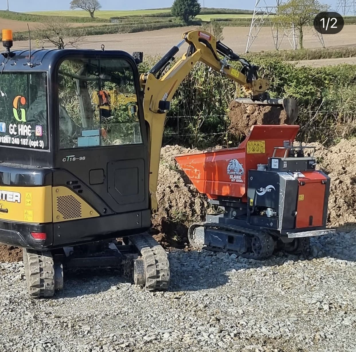 Digger & Dumper Dual Hire - Plant & Tool Hire - GC Construction | Plant ...