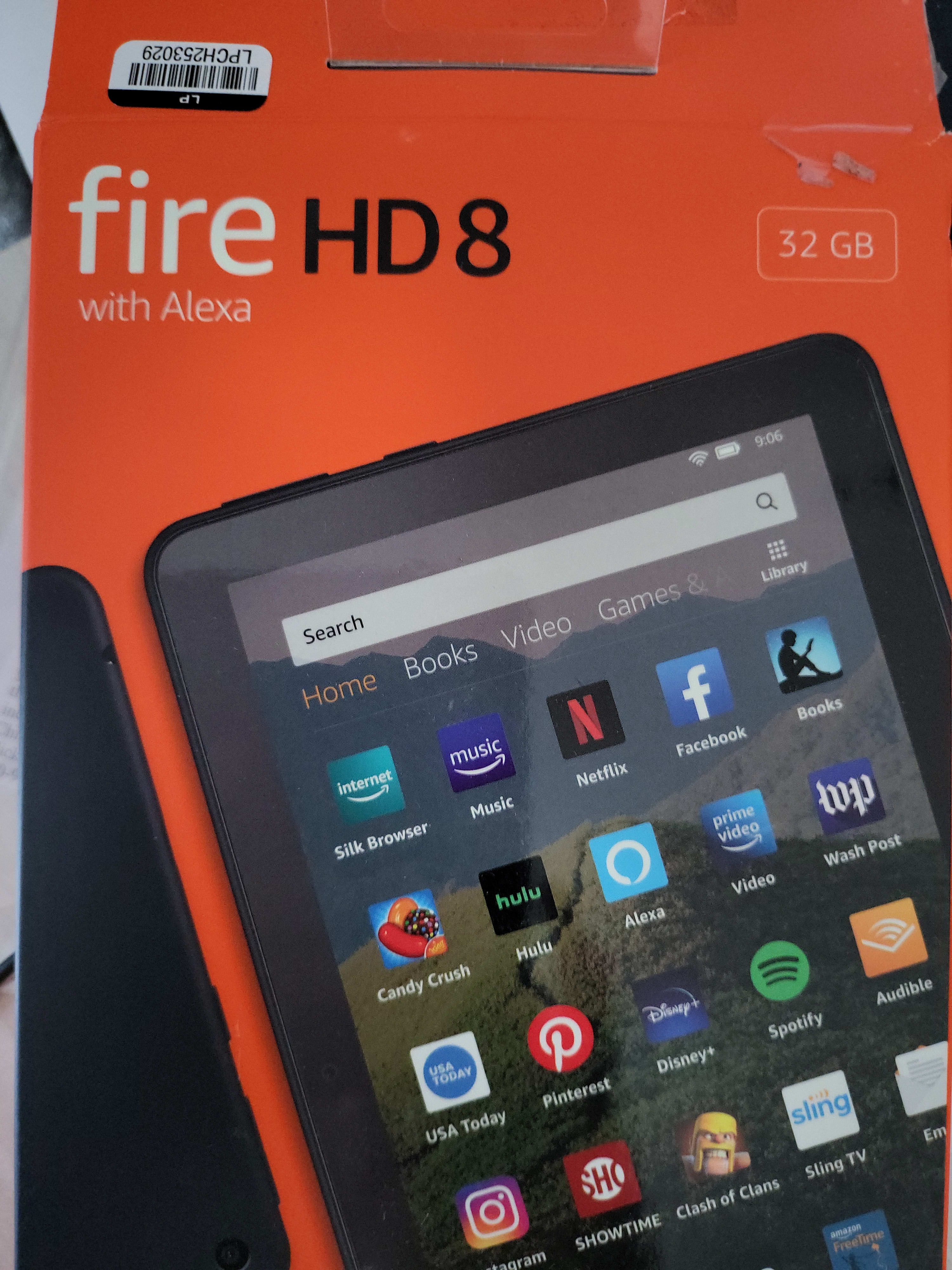 Fire HD 8 32GB Black Tablet with Alexa - 2020