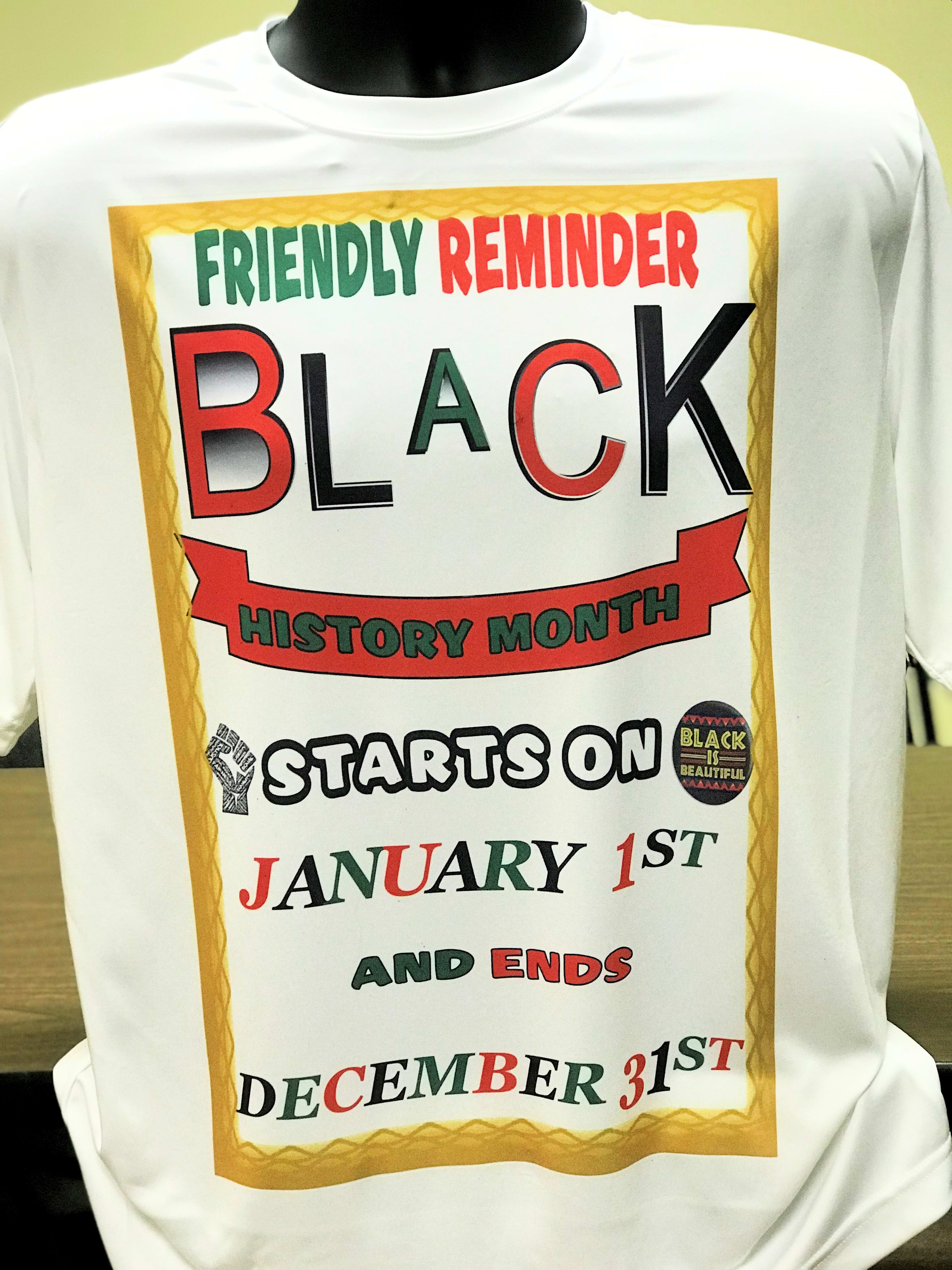 black history month shirts walmart