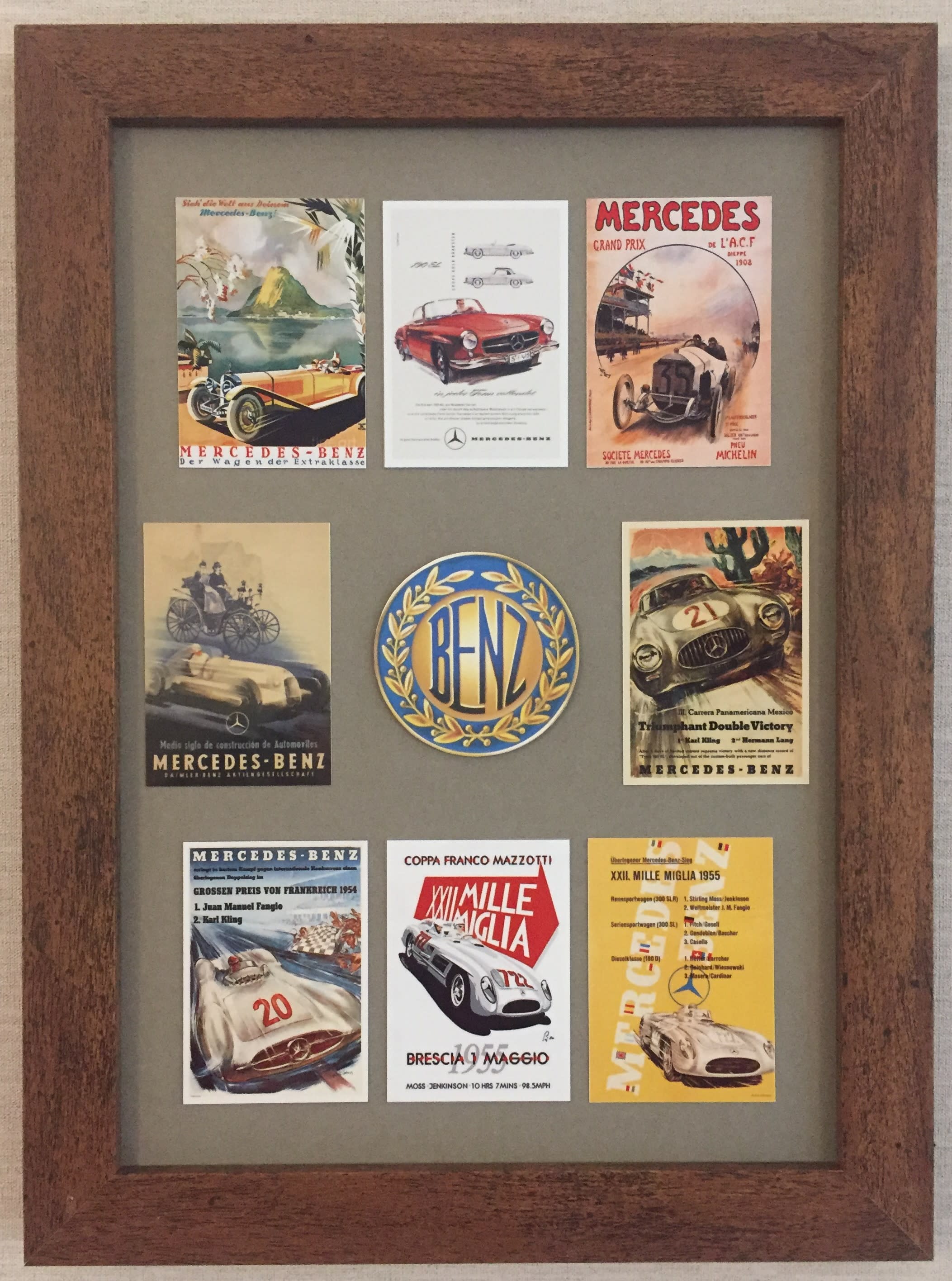 Vintage Reproduction Mercedes Advertising Garage Sign 