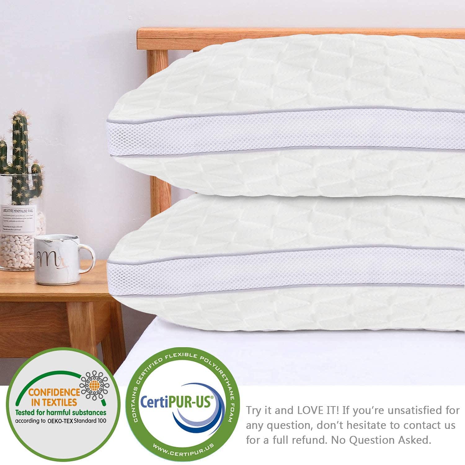 Cooling Shredded Memory Foam Pillows – Viewstar